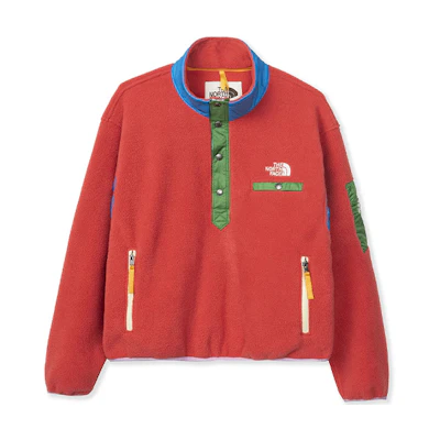 (Women) TNF Brain Dead Red Fleece Jacket Collaboration. NF0A529W-PKB