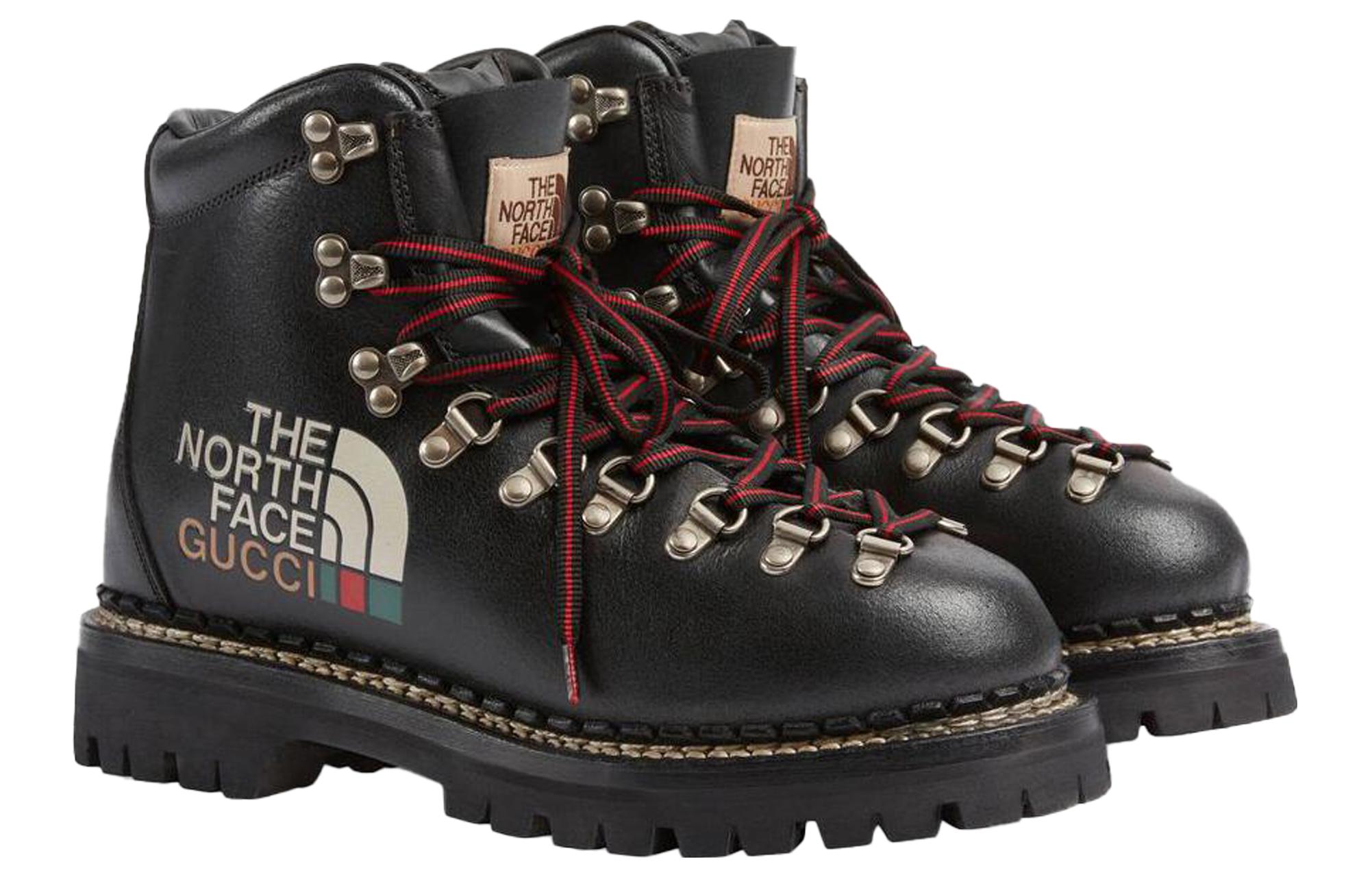 Lookbook (W) ザ・ノース・フェイス x グッチ アンクルブーツ (ブラック) 655398-17U10-1000