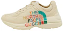 Buy 北面/THE NORTH FACE x GUCCI古馳 Rhyton 皮革 運動休閒鞋 女款 白色