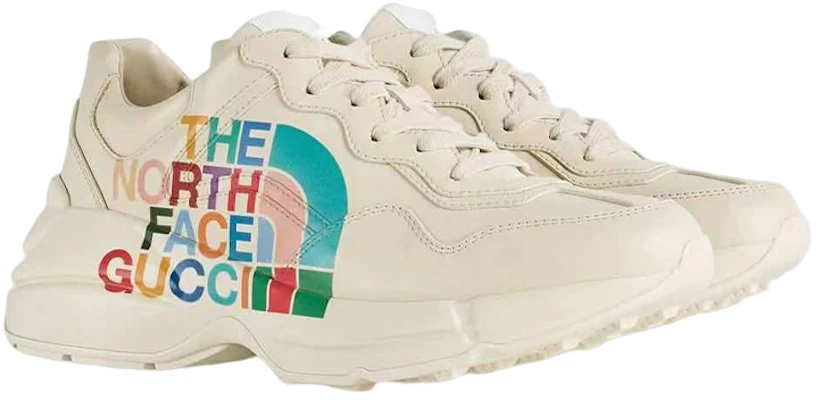 北面/THE NORTH FACE x GUCCI古馳 Rhyton 皮革 運動休閒鞋 女款 白色 Lookbook 北面/THE NORTH FACE x GUCCI古馳 Rhyton 皮革 運動休閒鞋 女款 白色