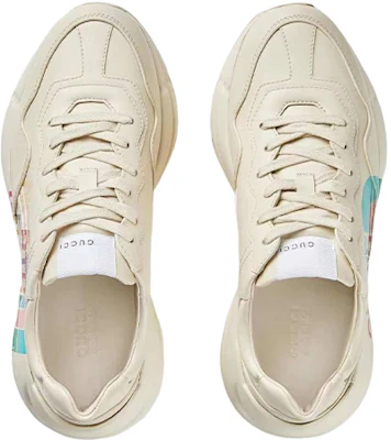 北面/THE NORTH FACE x GUCCI古馳 Rhyton 皮革 運動休閒鞋 女款 白色 Shop 北面/THE NORTH FACE x GUCCI古馳 Rhyton 皮革 運動休閒鞋 女款 白色