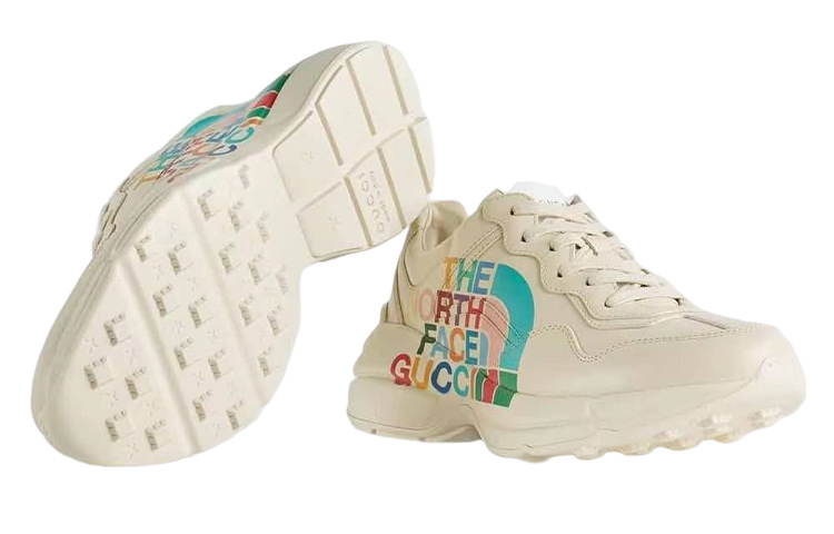 Purchase 北面/THE NORTH FACE x GUCCI古馳 Rhyton 皮革 運動休閒鞋 女款 白色