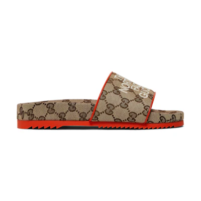 (W) The North Face Gucci Slide 'Beige Orange Monogram'