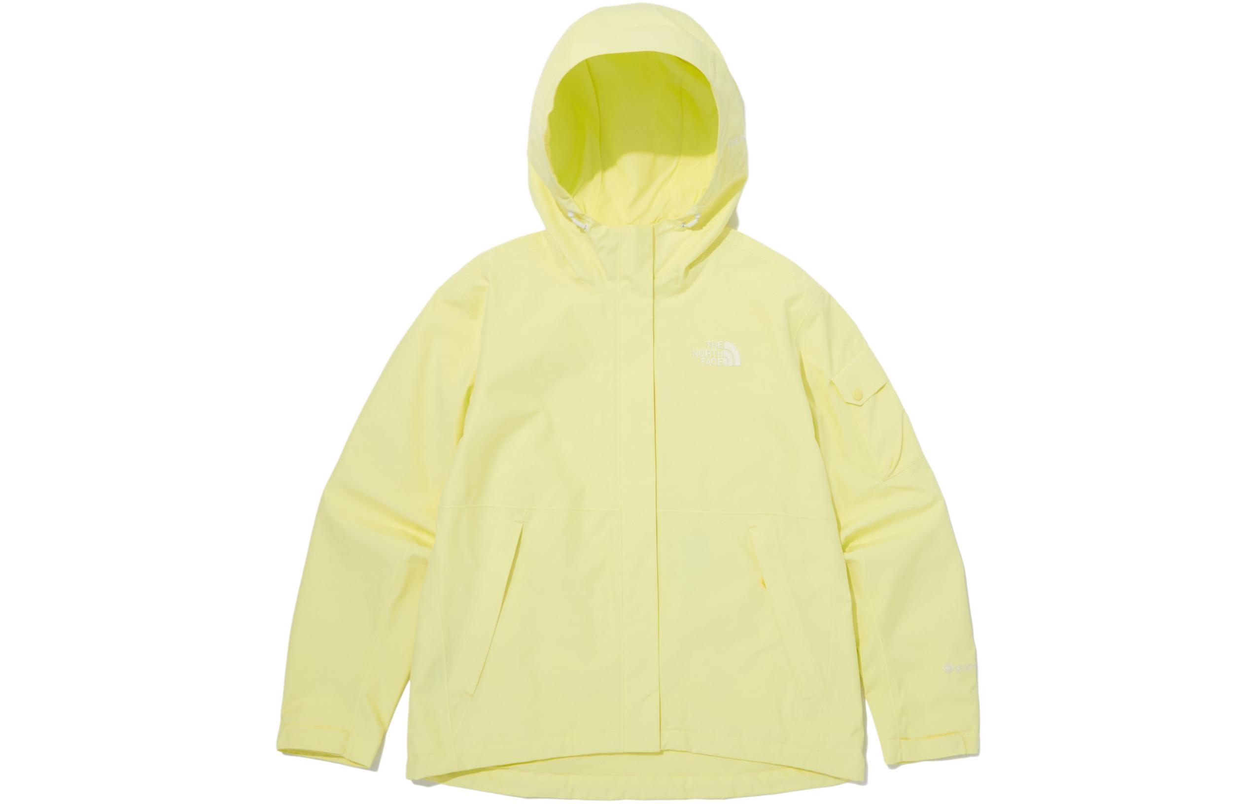 (Women) TNF Yellow Embroidered Hoodie Jacket Casual Outerwear NJ2GQ32C 圖 2