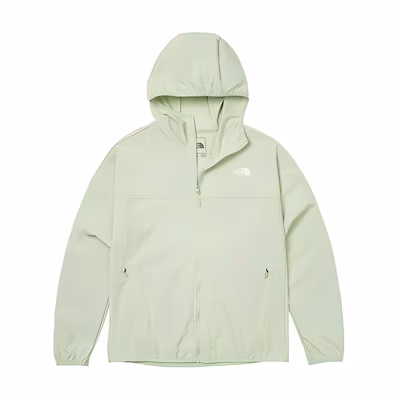 (Women) TNF Zephyr Green Logo Print Waterproof Zip Hoodie Jacket NF0A7WCP-I0G