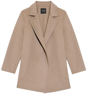 (W) THEORY 卡其色翻領開襟外套 K0701412-TSI Buy (W) THEORY 卡其色翻領開襟外套 K0701412-TSI