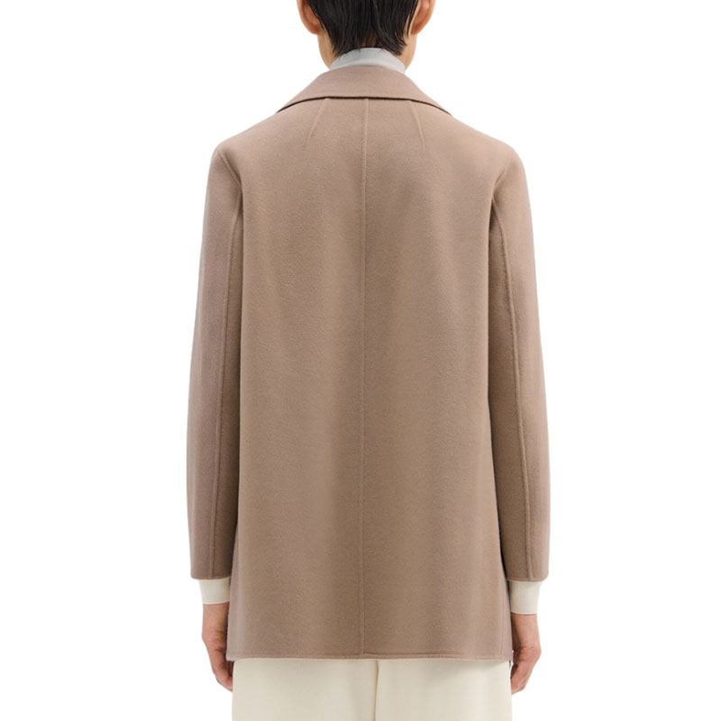 Shop (W) THEORY 卡其色翻領開襟外套 K0701412-TSI