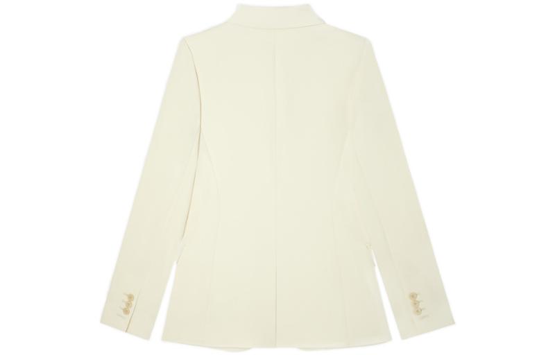 Lookbook (W) THEORY Blazer Butang Tunggal Warna Off-White. J0709113-Y0C