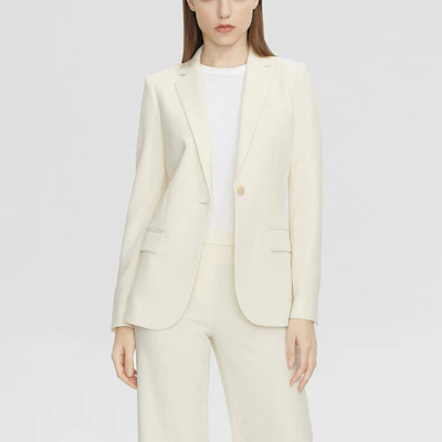 (W) THEORY Blazer Butang Tunggal Warna Off-White. J0709113-Y0C Shop (W) THEORY Blazer Butang Tunggal Warna Off-White. J0709113-Y0C