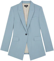 (Women) THEORY Slim Fit Single Button Blazer - Solid Color Long Sleeve H0101113-ZXL (Women) THEORY Slim Fit Single Button Blazer - Solid Color Long Sleeve H0101113-ZXL