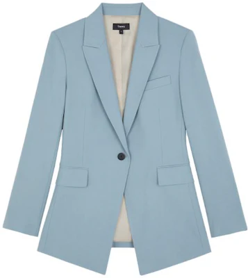 (W) THEORY Blazer Slim Fit Butang Tunggal - Lengan Panjang Warna Solid H0101113-ZXL Order (W) THEORY Blazer Slim Fit Butang Tunggal - Lengan Panjang Warna Solid H0101113-ZXL