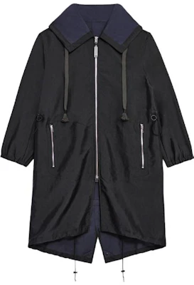 (W) THEORY 設計師聯名 黑色與海軍藍拼接拉鏈連帽外套 N037410O-A29 Order (W) THEORY 設計師聯名 黑色與海軍藍拼接拉鏈連帽外套 N037410O-A29