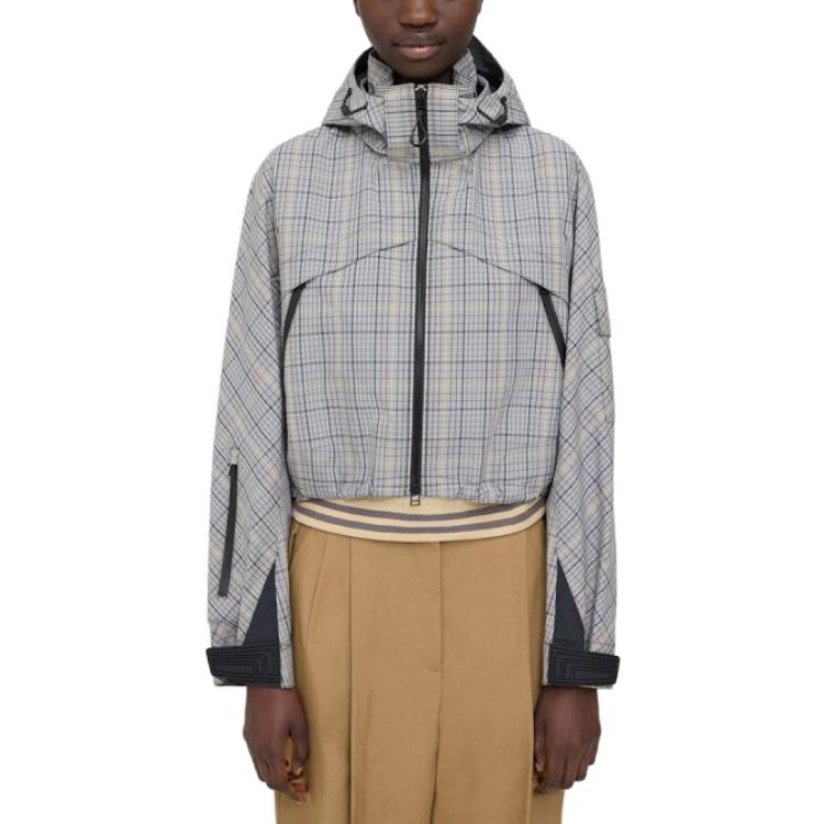 Lookbook (W) Jaket Berhud Corak Kotak Hitam Kelabu Kolaborasi Pereka THEORY. N034107O-B1M