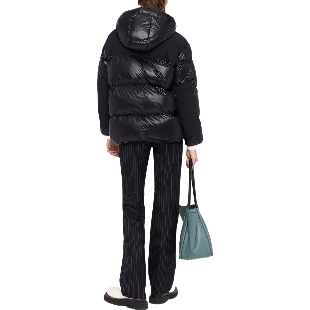 Shop (W) THEORY FW22 Jaket Hitam Tebal Hoodie Lengan Panjang Regular Fit L0807414