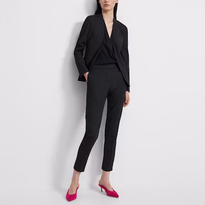 (W) THEORY SS22 Seluar Hitam Longgar Kasual Warna Solid K0203201-001 Lookbook (W) THEORY SS22 Seluar Hitam Longgar Kasual Warna Solid K0203201-001