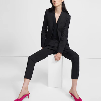 (W) THEORY SS22 Seluar Hitam Longgar Kasual Warna Solid K0203201-001 Shop (W) THEORY SS22 Seluar Hitam Longgar Kasual Warna Solid K0203201-001