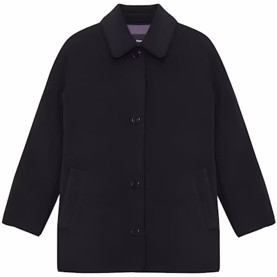 (W) THEORY x Designer Kolaborasi Mantel Panjang Dua Sisi Abu-Arang. N091408O Buy (W) THEORY x Designer Kolaborasi Mantel Panjang Dua Sisi Abu-Arang. N091408O