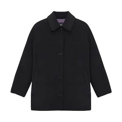 (Women) THEORY Designer Collab Double-Sided Long Coat Charcoal Gray. N091408O