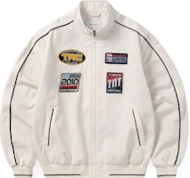 (Women) thisisneverthat Solid Color Moto Jacket White TN223TSWH002 (Women) thisisneverthat Solid Color Moto Jacket White TN223TSWH002