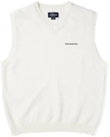 thisisneverthat V-Neck Sleeveless Pullover Logo Knit Vest TN221KKNPK01-GRE thisisneverthat V-Neck Sleeveless Pullover Logo Knit Vest TN221KKNPK01-GRE
