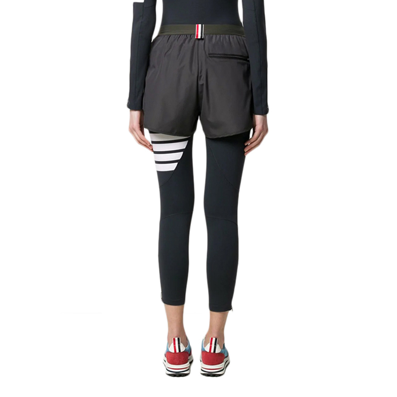 Purchase (W) Thom Browne Pantalones Cortos 4-Bar Gris Oscuro FJQ043A-06230-036