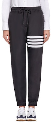 (W) 톰 브라운 4-바 스트라이프 니트 스웻팬츠 차콜 그레이 FJQ041A-06230-015 Order (W) 톰 브라운 4-바 스트라이프 니트 스웻팬츠 차콜 그레이 FJQ041A-06230-015