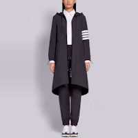 Shop (W) Thom Browne 4-Bar 條紋針織運動長褲 煤灰色 FJQ041A-06230-015