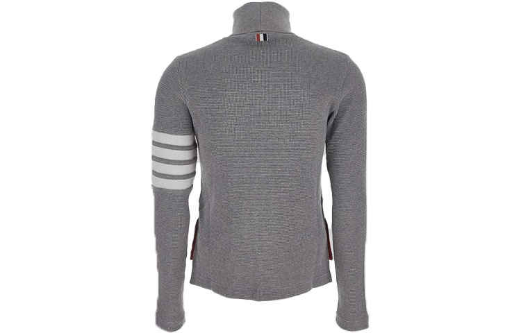 (Women) THOM BROWNE 4-Stripe Cotton High-Neck Cropped Sweater Gray SS21. FJS041P-05802-055 圖 3