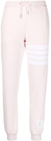 (Women) Thom Browne 4-Bar Pink Knit Jogger Sweatpants with Drawstring. FJQ069A-08138-680 (Women) Thom Browne 4-Bar Pink Knit Jogger Sweatpants with Drawstring. FJQ069A-08138-680