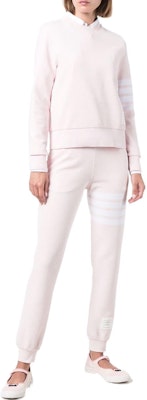 (W) 톰 브라운 4-바 핑크 니트 조거 스웨트팬츠 드로스트링. FJQ069A-08138-680 Lookbook (W) 톰 브라운 4-바 핑크 니트 조거 스웨트팬츠 드로스트링. FJQ069A-08138-680