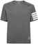 Order (W) Thom Browne 4-Bar T-Shirt Lengan Pendek Kelabu Edisi Musim Panas. MJA008Y-06770-035