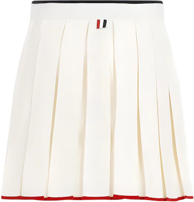 (W) THOM BROWNE Rok Pendek Beige Lipit Kasual dengan Desain Resleting. FKK132B-Y1037-100 Buy (W) THOM BROWNE Rok Pendek Beige Lipit Kasual dengan Desain Resleting. FKK132B-Y1037-100
