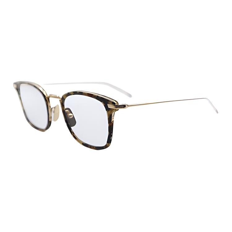 Order (W) トムブラウン ブラウンパターン ステンレススチール スクエア眼鏡 TBX905-49-02