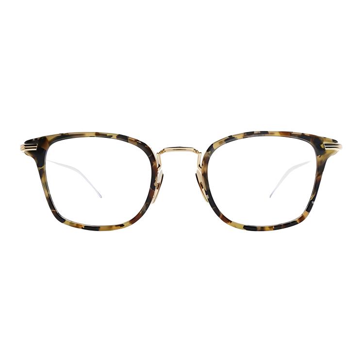 Lookbook (W) トムブラウン ブラウンパターン ステンレススチール スクエア眼鏡 TBX905-49-02