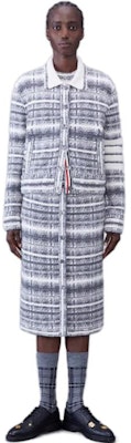 (Women) THOM BROWNE Casual Checkered Polo Collar Long Sleeve Jacket. FKJ086A-Y9028 Lookbook (Women) THOM BROWNE Casual Checkered Polo Collar Long Sleeve Jacket. FKJ086A-Y9028