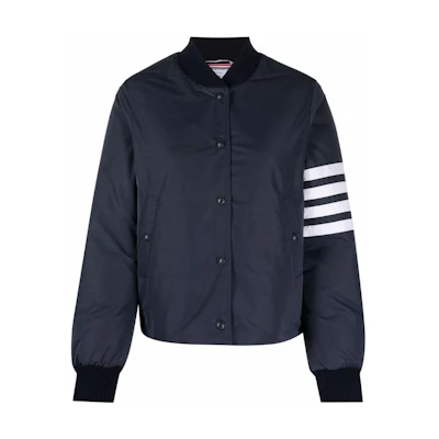 (Women) Thom Browne Classic Four-Bar Single-Breasted Jacket Navy FW22 FBD042X-F0038-415