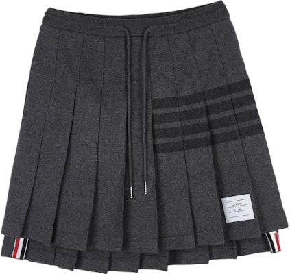 (W) Falda Gris Clásica Plisada con Cordón de Thom Browne. FJK083A-J0051025 Order (W) Falda Gris Clásica Plisada con Cordón de Thom Browne. FJK083A-J0051025