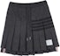 Order (W) Falda Gris Clásica Plisada con Cordón de Thom Browne. FJK083A-J0051025