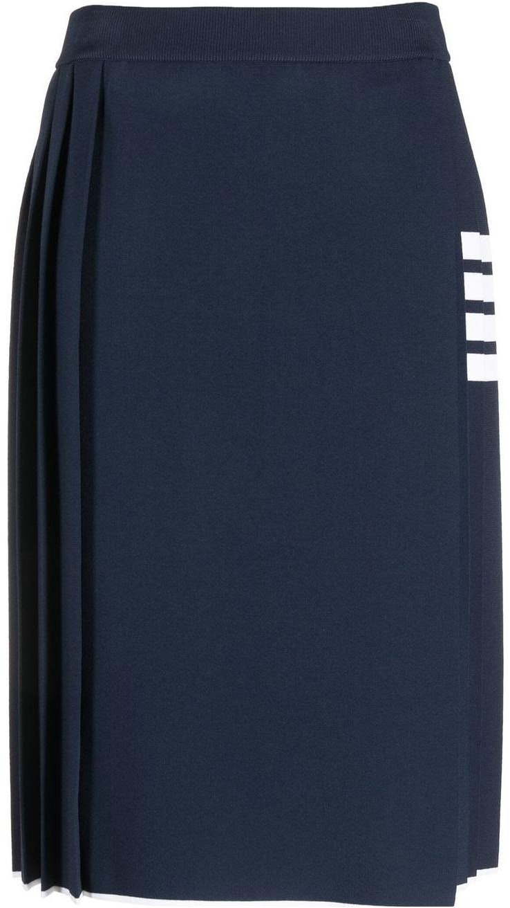 women-thom-browne-color-block-pleated-elastic-waist-casual-long-skirt-fkk-110-a-y5501-415