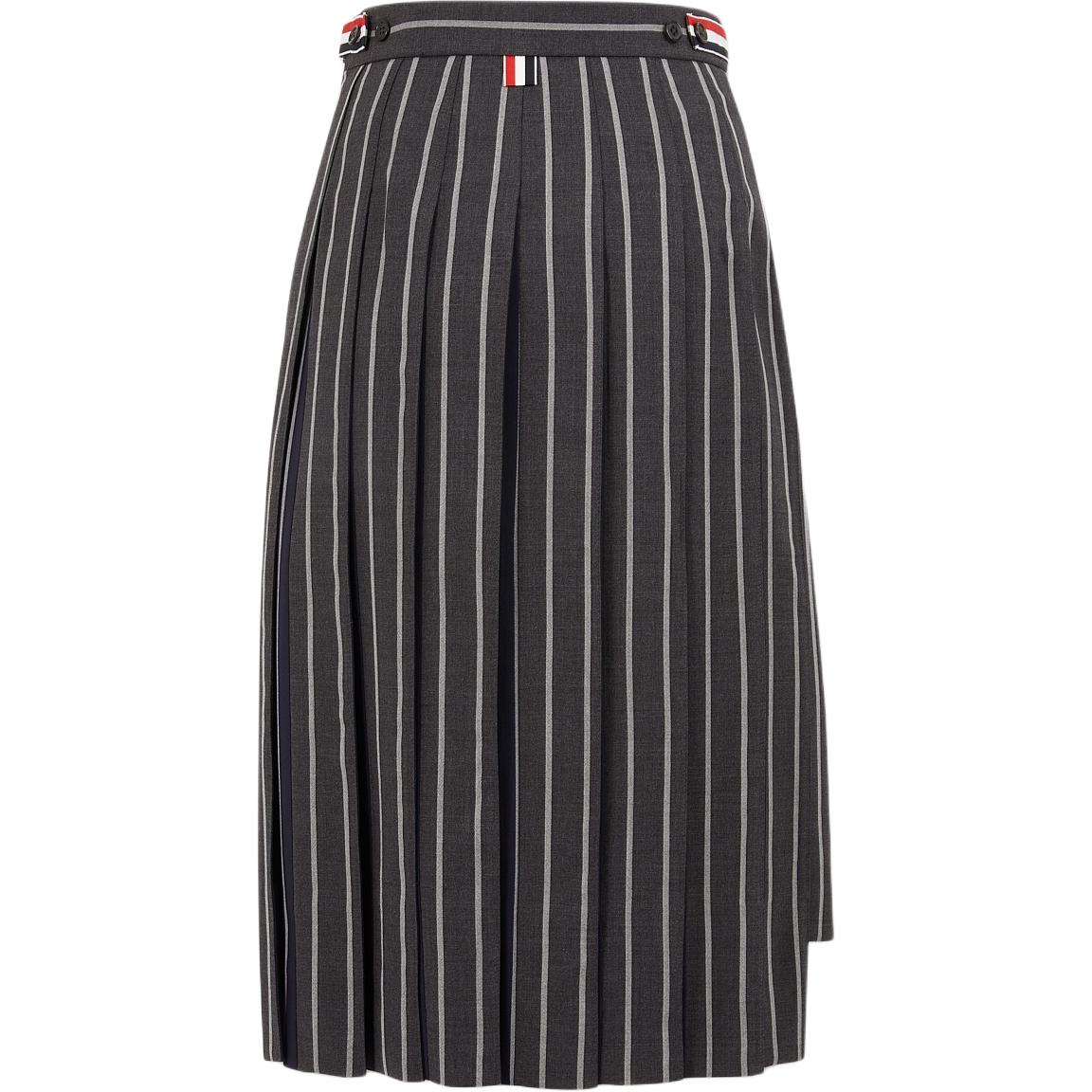 (Women) THOM BROWNE  Comfortable Knee-Length Skirt Dark Grey Casual Skirt FGC995A-F0518-025 圖 3