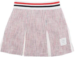 (Women) Thom Browne Elastic Waist Colorblock Mini Skirt with Logo Detail. FJK117A-J0144-960 (Women) Thom Browne Elastic Waist Colorblock Mini Skirt with Logo Detail. FJK117A-J0144-960