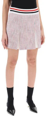 (W) Thom Browne 彈性腰圍拼色迷你裙附標誌細節. FJK117A-J0144-960 Shop (W) Thom Browne 彈性腰圍拼色迷你裙附標誌細節. FJK117A-J0144-960