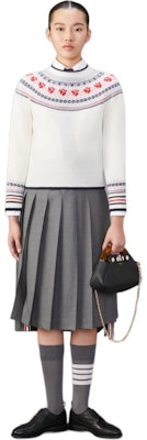 (W) Thom Browne 花卉玫瑰圖案圓領毛衣 多色款 FKA470A-Y1029-100 Lookbook (W) Thom Browne 花卉玫瑰圖案圓領毛衣 多色款 FKA470A-Y1029-100