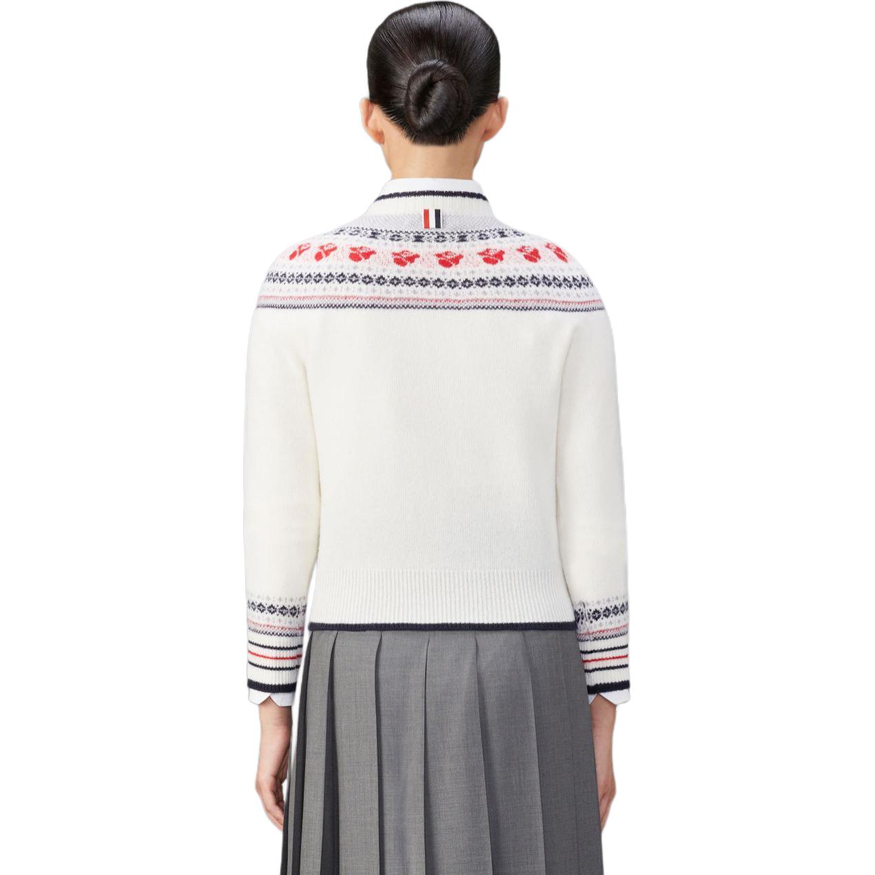 Purchase (W) Thom Browne 花卉玫瑰圖案圓領毛衣 多色款 FKA470A-Y1029-100