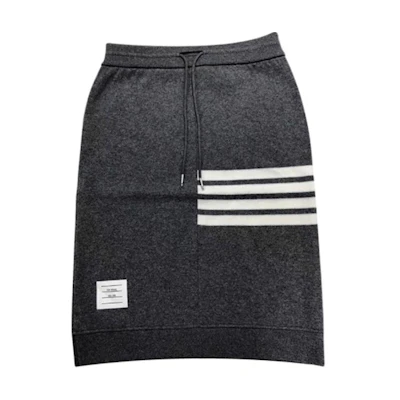 (Women) THOM BROWNE Four-Bar Print Casual Long Skirt. FJK044A-07693-035
