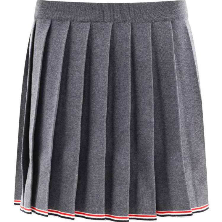 Shop (W) 汤姆布朗 FW23褶皱腰中长裙 - 纯色休闲风格 FKK116AY1002035