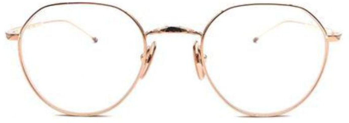(W) Thom Browne Gafas Ópticas Mariposa Titanio Dorado con Detalle Delgado. UEO914AG0001710ROSEGOLD Lookbook (W) Thom Browne Gafas Ópticas Mariposa Titanio Dorado con Detalle Delgado. UEO914AG0001710ROSEGOLD