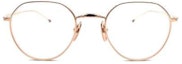 Lookbook (W) Thom Browne Gafas Ópticas Mariposa Titanio Dorado con Detalle Delgado. UEO914AG0001710ROSEGOLD