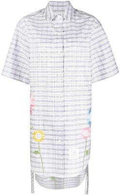 (W) 汤姆布朗 灰色花卉格纹短袖长款衬衫连衣裙 FDSD91E-E0344-035 Buy (W) 汤姆布朗 灰色花卉格纹短袖长款衬衫连衣裙 FDSD91E-E0344-035