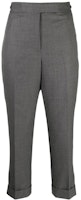 (Women) Thom Browne Grey Mid-Rise Straight-Leg Casual Pants. FTC392A-00626-035 (Women) Thom Browne Grey Mid-Rise Straight-Leg Casual Pants. FTC392A-00626-035